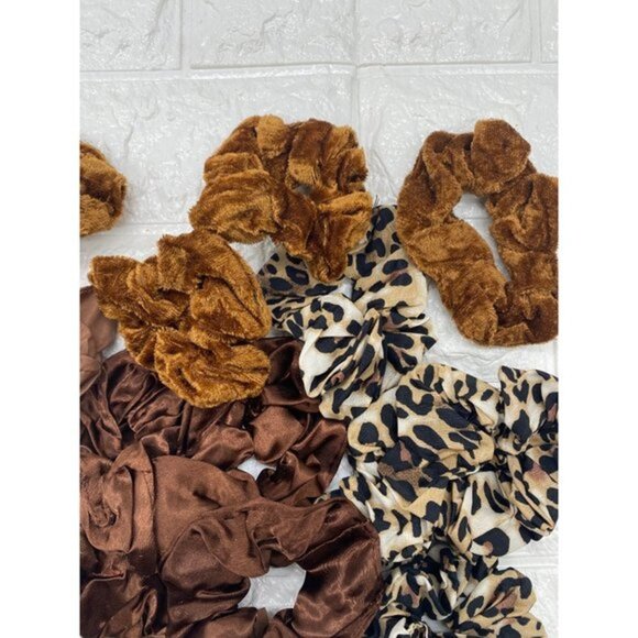 17pcs Hair Scrunchies Velvet Elastics Bobbles Ponytail Holder Hair Bands Scrunch - Picture 11 of 13